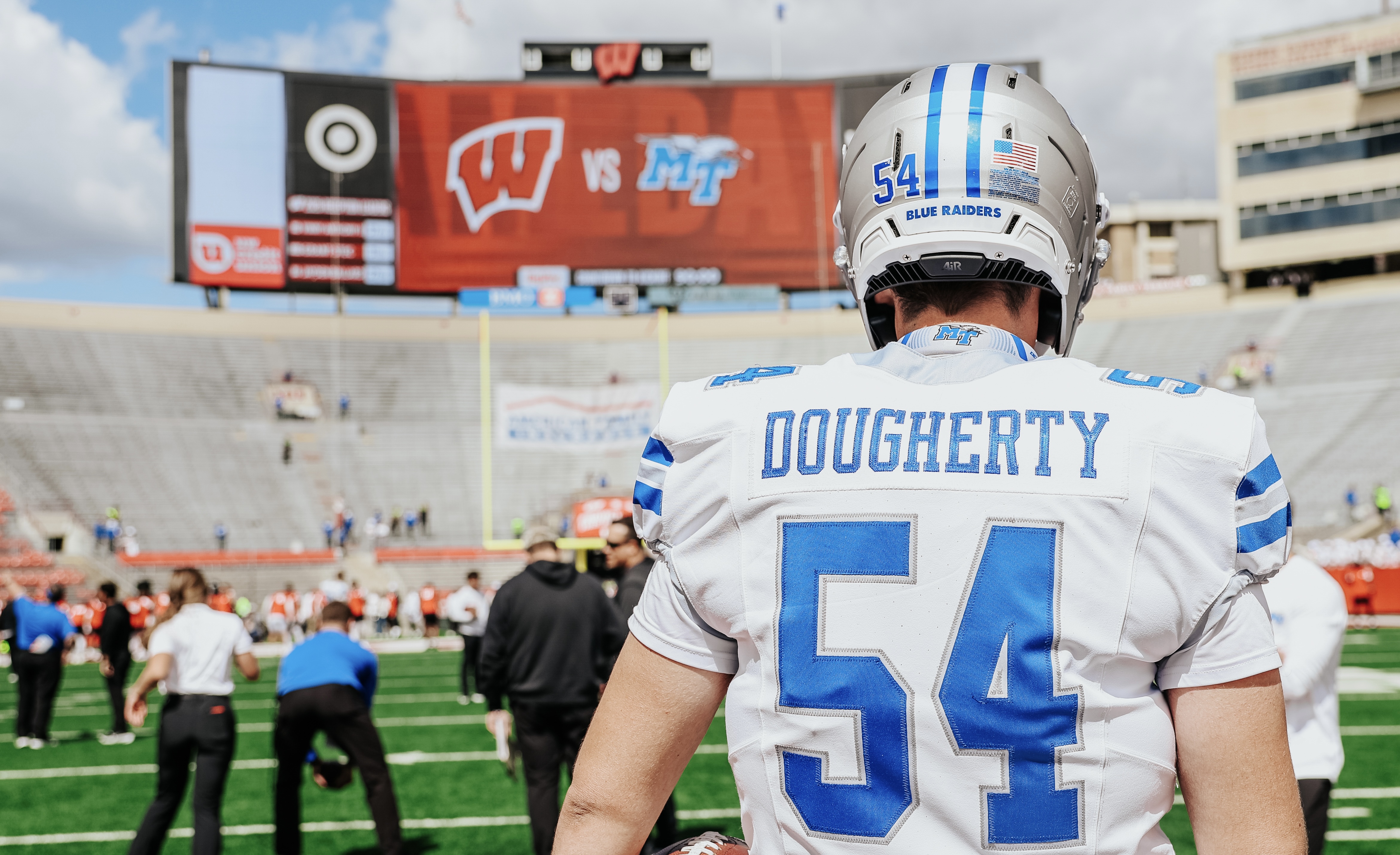 Connor Dougherty on the field